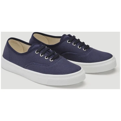 hessnatur Damen Sneaker Canvas - blau - Größe 38