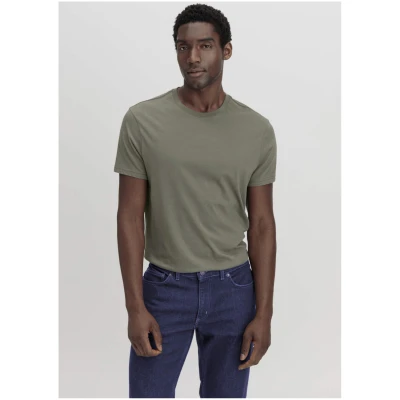 hessnatur Herren T-Shirt Regular aus Bio-Baumwolle - grün - Größe 46