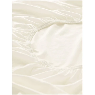 hessnatur Jersey Spannbettlaken aus Bio-Baumwolle - natur - Größe 90-100x200 cm