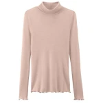hessnatur Longsleeve mit Rollkragen Fitted WARM TOUCH aus Bio-Merinowolle und TENCEL Lyocell