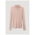hessnatur Longsleeve mit Rollkragen Fitted WARM TOUCH aus Bio-Merinowolle und TENCEL Lyocell