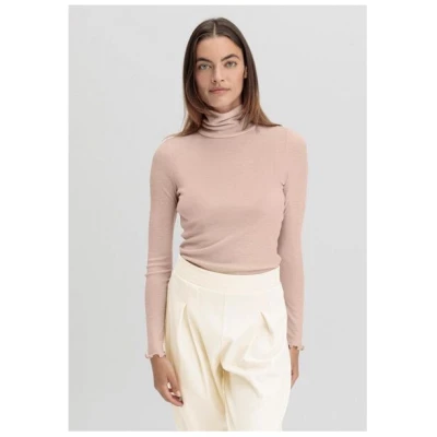 hessnatur Longsleeve mit Rollkragen Fitted WARM TOUCH aus Bio-Merinowolle und TENCEL Lyocell