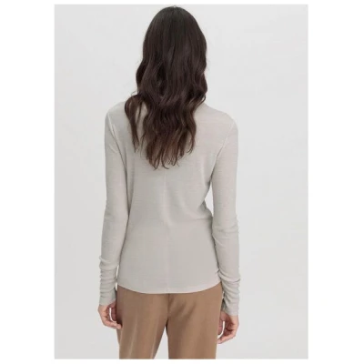 hessnatur Rib Shirt Langarm Slim aus Schurwolle und TENCEL Lyocell