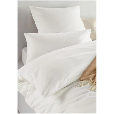 hessnatur Satin Bettwäsche-Set aus Bio-Baumwolle - weiß - Größe 240x220 / 2x80x80 cm