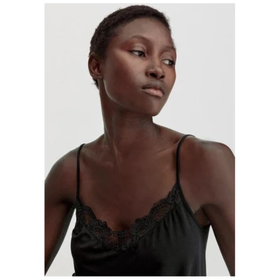 hessnatur Spaghetti-Top mit Spitze Regular aus TENCEL Modal