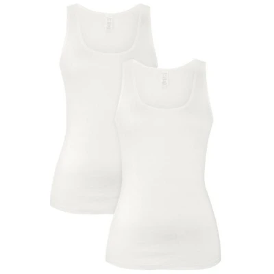 hessnatur Tanktop Rundhals Fitted 2er-Set PURE NATURE aus reiner Bio-Baumwolle