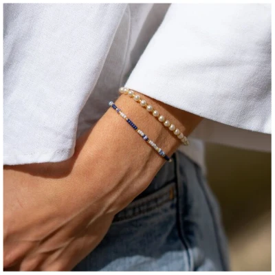 juni Perlenarmbänder Set "Hamptons" - maritim elegant
