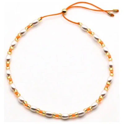 juni Perlenarmbänder Set apricot