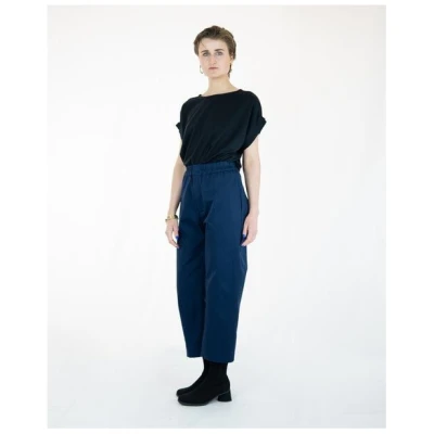 keijn Hose AdoBLEU - Culotte aus Bio-Twill mit elastischem Bund