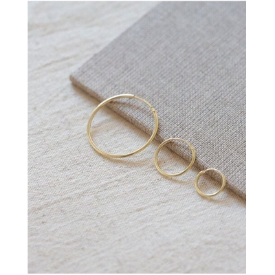 pikfine Minimalistische Creolen "Franka" 3 Größen // vergoldet