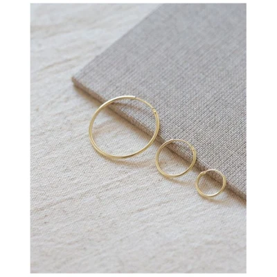 pikfine Minimalistische Creolen "Franka" 3 Größen // vergoldet