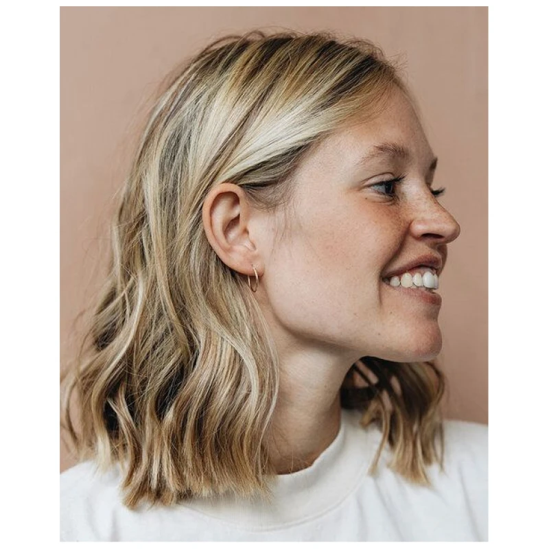 pikfine Minimalistische Creolen "Franka" 3 Größen // vergoldet