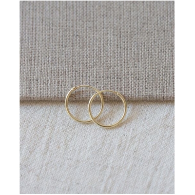 pikfine Minimalistische Creolen "Franka" 3 Größen // vergoldet