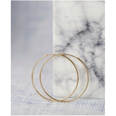 pikfine vergoldete Creolen // 44 mm