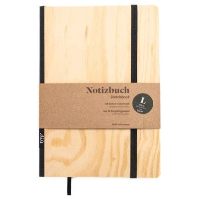 tyyp Nachhaltiges Design-Notizbuch A5 Holz aus 100 % Recyclingpapier