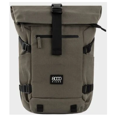 8000Kicks Nomaden-Rucksack in Dunkelgrün, Ganz in Schwarz, Schwarz und Beige & Grün