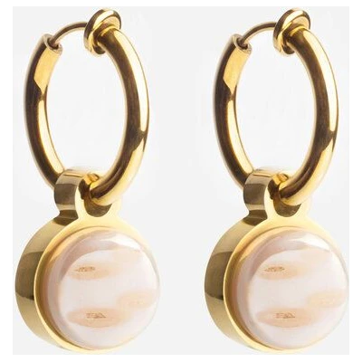 ALEXASCHA Gold Clip Creolen mit Anhänger | Mix & Match