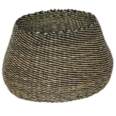 AMA Fashion Bolga Topfkorb, Pflanzenkorb, Dekokorb, Korb in Birnenform