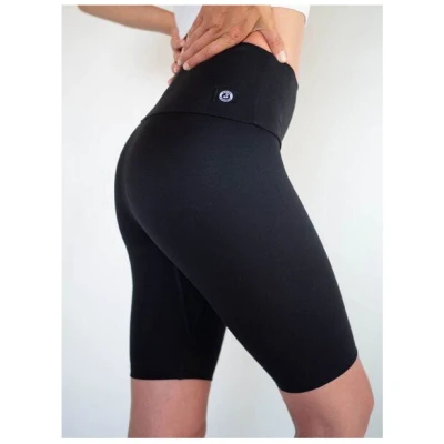 Arctic Flamingo Lange Yoga Shorts aus Lyocell