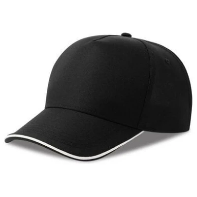 Atlantis Headwear Atlantis Cap Paspelkappe Cappy zweifarbig