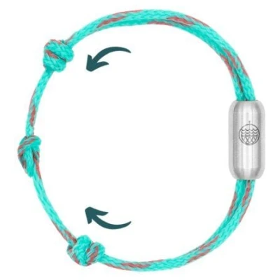 BRACENET Tasman Sea Armband aus Fischernetz - größenverstellbar