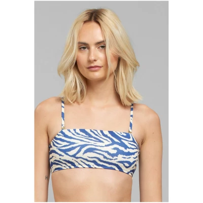 Bikini Top Roma Zebra Blue