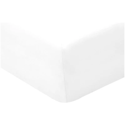Bio-Jersey-Elastik-Spannbetttuch für Wasserbetten, weiß 160 x 220 cm