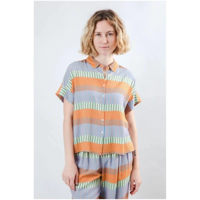 Bluse Mediterranean Batwing Orange