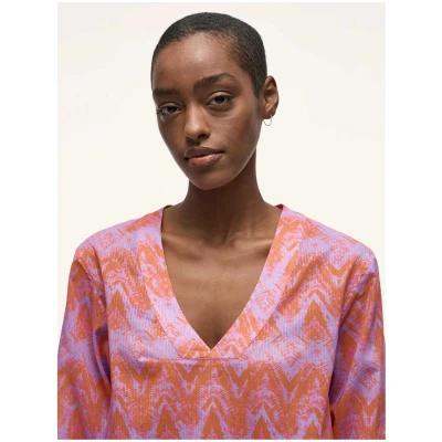 Bluse Print Wild Waves (GOTS)