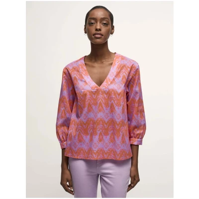 Bluse Print Wild Waves (GOTS)