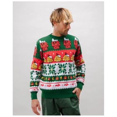 Brava Fabrics Strickpullover Peanuts Xmas