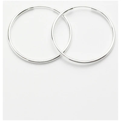 Creole Basic Hoop Silber M