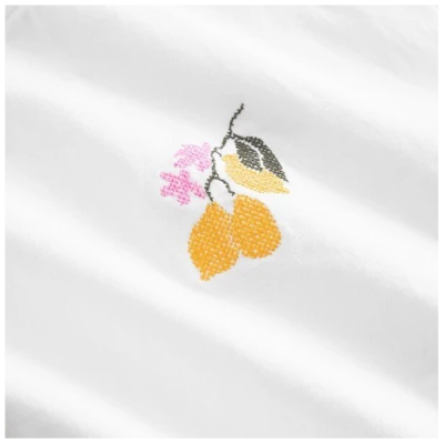 DEDICATED T-Shirt Vadstena Lemon Branch - White