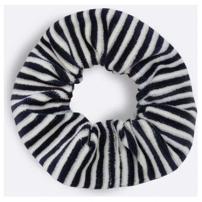 Daniela Salazar Velours-Scrunchie gestreift