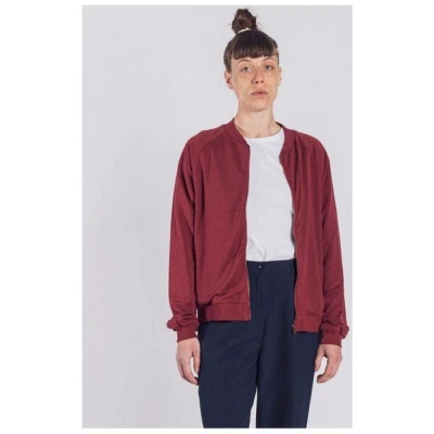 Degree Clothing Damen Bomberjacke aus Bio-Baumwolle - Becky - dunkelrot