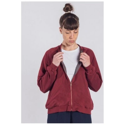 Degree Clothing Damen Bomberjacke aus Bio-Baumwolle - Becky - dunkelrot