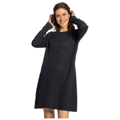 Elkline Damen Kleid Flow | Langarm-Ringelkleid
