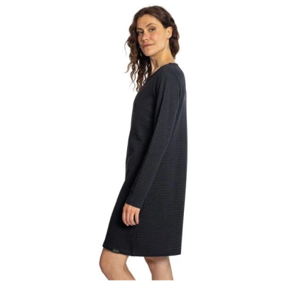 Elkline Damen Kleid Flow | Langarm-Ringelkleid