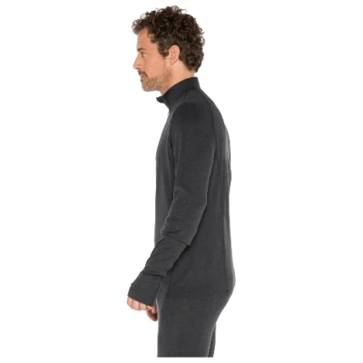 Funktionsshirt aus Bio-Wolle und Bio-Seide, schiefer XXL