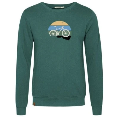 GREENBOMB Bike Downhill Wild - Gemütliches Sweatshirt aus Bio-Baumwolle / hochwertiger Print / GOTS / Fair & Vegan