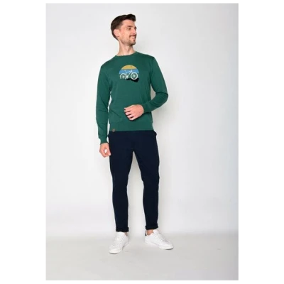 GREENBOMB Bike Downhill Wild - Gemütliches Sweatshirt aus Bio-Baumwolle / hochwertiger Print / GOTS / Fair & Vegan