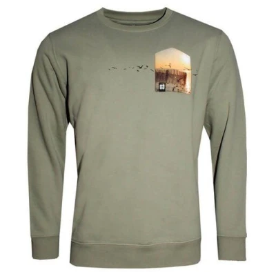 Herren Sweatshirt Pullover aus Bio-Baumwolle "Möwn BT" Grün von Fädd