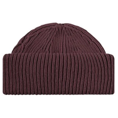 KnowledgeCotton Apparel Big Rib Low Mütze aus Lammwolle