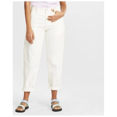 KnowledgeCotton Apparel Cropped Mom Jeans - CALLA - aus Biobaumwolle