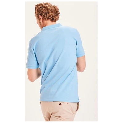 KnowledgeCotton Apparel Polo T-Shirt - Basic Badge - aus Bio-Baumwolle