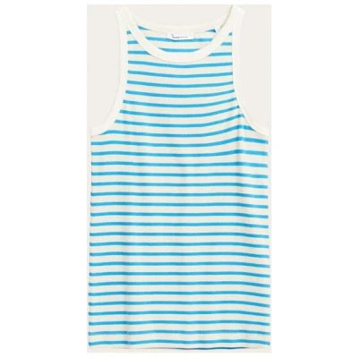 KnowledgeCotton Apparel Tanktop - Striped racer rib top - aus Bio-Baumwolle