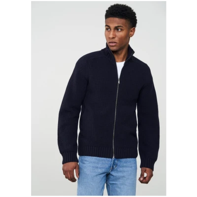LYCHEE Strickjacke aus Wolle & Bio Baumwolle, Merino/Schafswolle