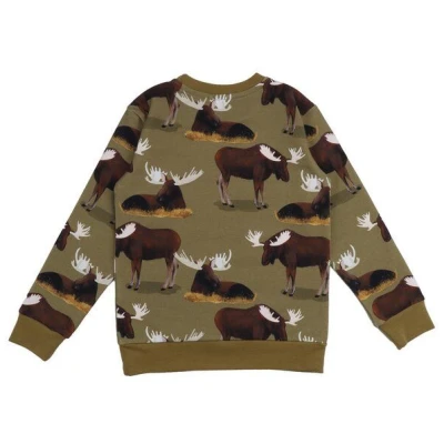 Langarmshirt Baby Bio Walkiddy grün - Nachhaltiges Sweatshirt aus 95% Bio-Baumwolle, GOTS-zertifiziert, umweltfreundlich & allergikerfreundlich. Ideal für Babys!
