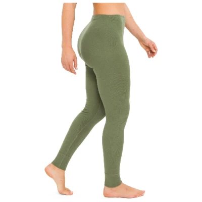 Leggings aus reiner Bio-Baumwolle, olive 40/42
