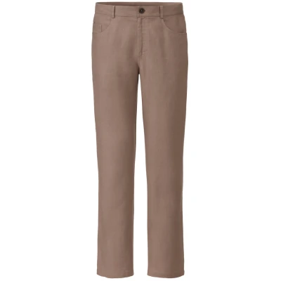 Leinenhose aus reinem Leinen, taupe 56